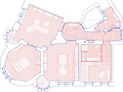 Půdorys (Byt na Starém Městě; Facha architekti)