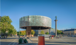 Buben na náměstí, Trondheim, Norsko