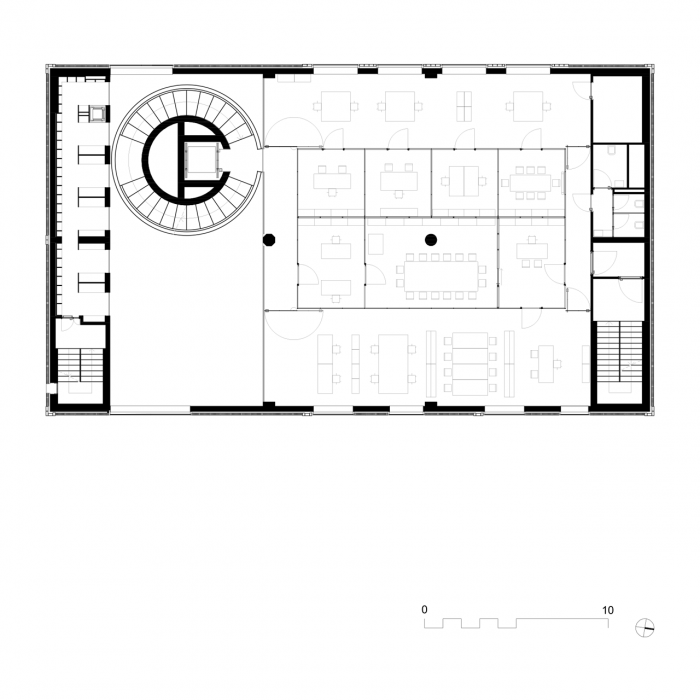 baukuh, House of Memory, půdorys 3. NP – foto