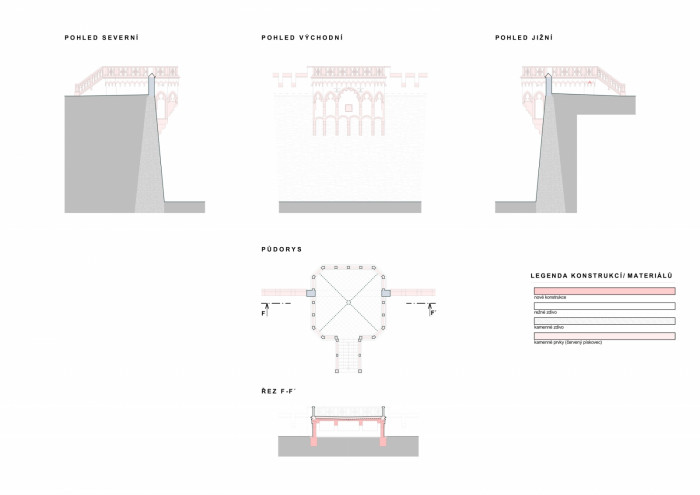 Červený zámek v Hradci nad Moravicí, ATELIER 38/ Jan Zelinka, Luděk Valík, výkresy