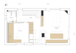 Půdorys (Interiér rodinného domu v Popůvkách, Atel!er)