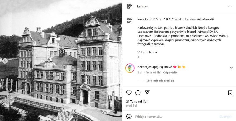 Náměstí v Karlových Varech oslaví výročí
