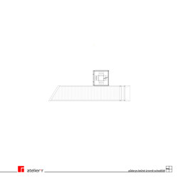 Půdorys běžné úrovně schodiště (Rozhledna na Litomyšl, atelier-r)