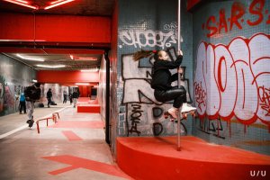 Vltavská Underground 2, U/U studio: Podchod jako městská galerie pohybu