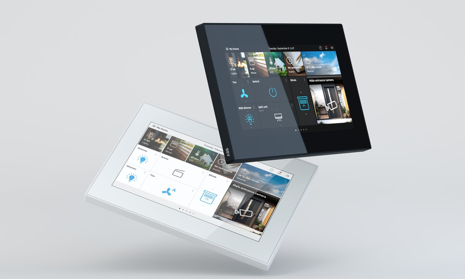 Multifunkční ovládací dotykový panel OneTouch 7" vyvinula společnost ABB.