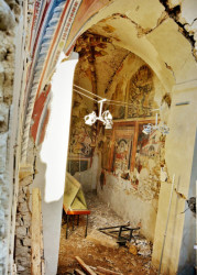 Italské město Amatrice zničené zemětřesením v roce 2016