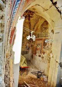 Italské město Amatrice zničené zemětřesením v roce 2016