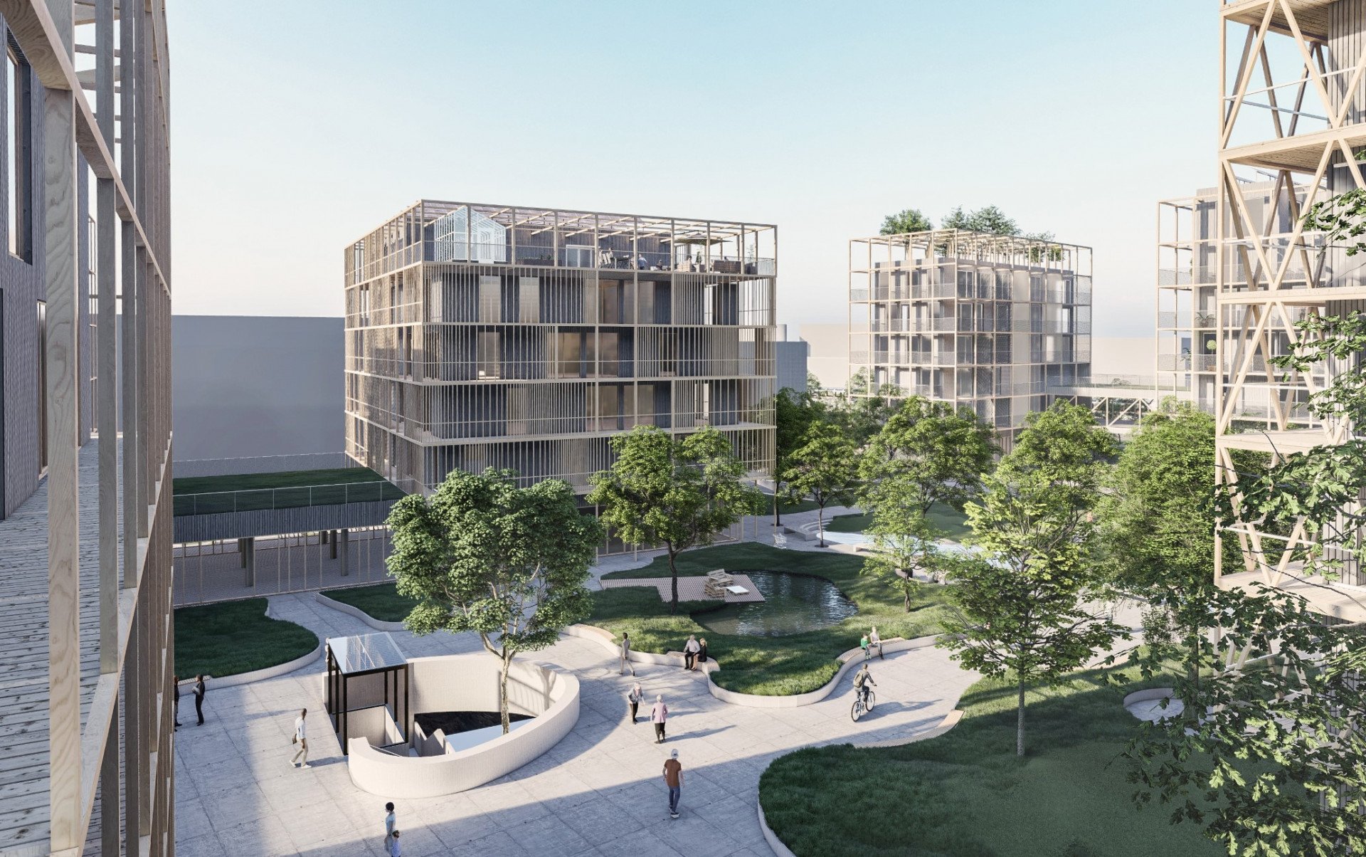 Multi-Komfortní dům Saint-Gobain, Kristýna Klůsová a Jiří Petrželka, vizualizace