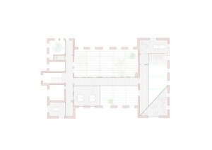 Přestavba psychiatrické léčebny PC Carritas v Belgii, Architecten de vylder vinck taillieu, výkresy