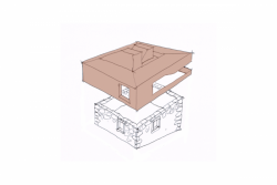 Branco Cavaleiro Arquitectos, House Areosa, axonometrie – foto