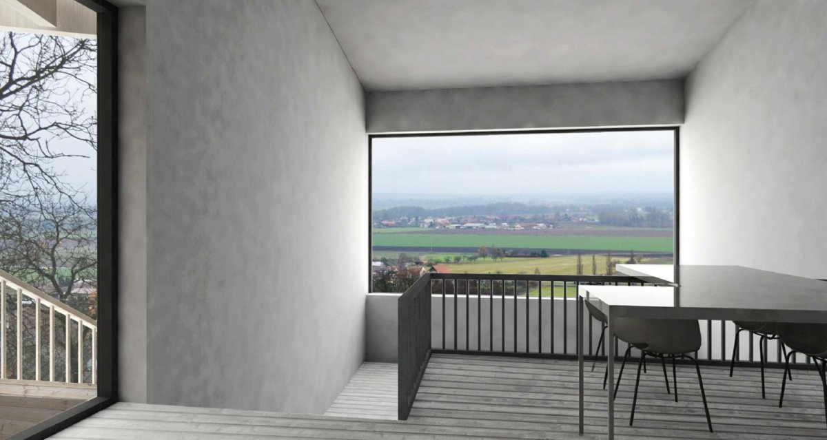 Víkendový dům nad lomem, BLOK architekti, vizualizace