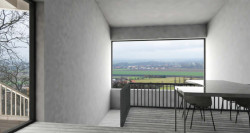 Víkendový dům nad lomem, BLOK architekti, vizualizace