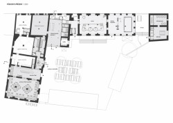 Rekonstrukce pivovaru v Kamenici nad Lipou, půdorys 1np, OTA ateliér