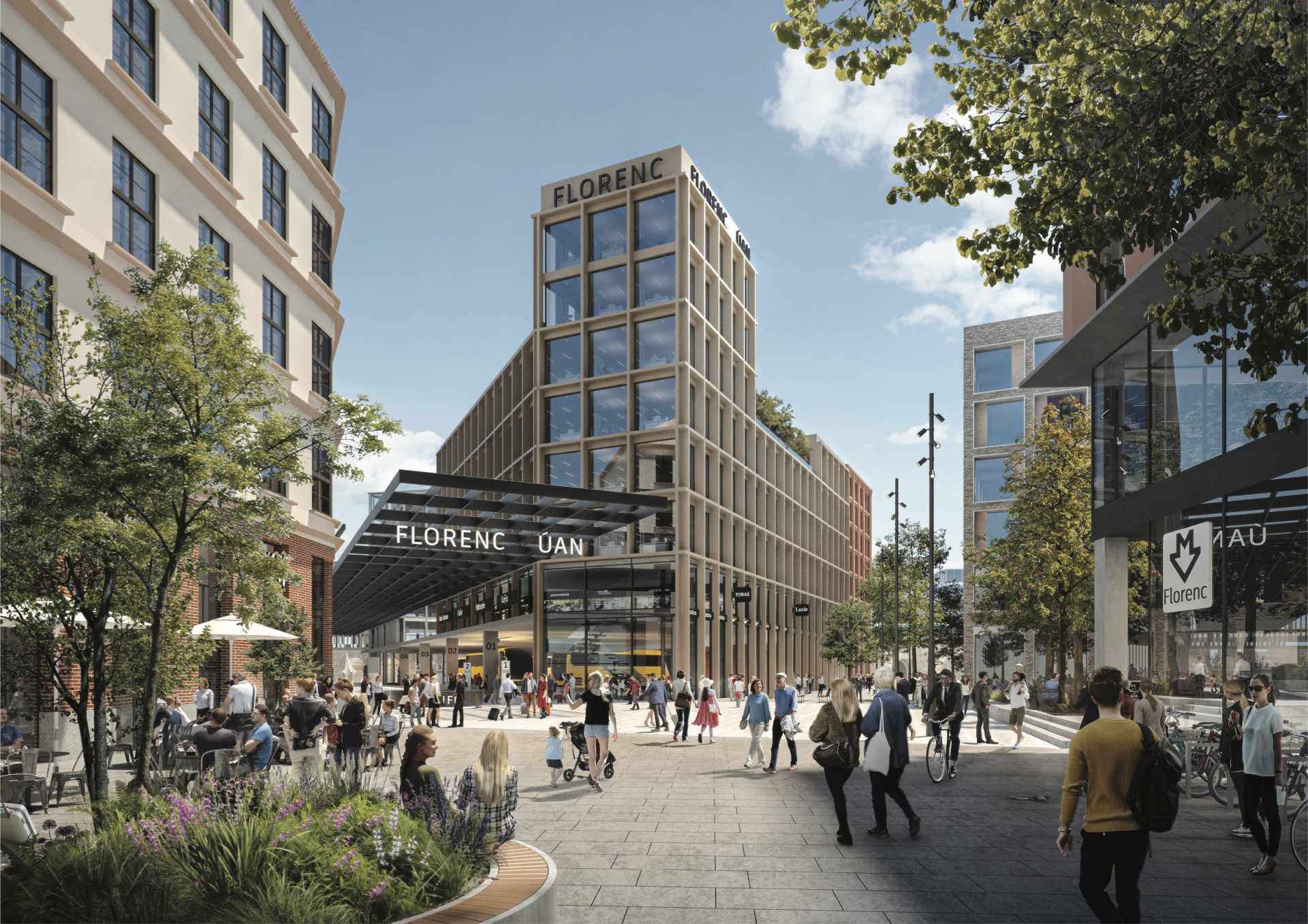 Tým složený z architektonických studií UNIT architekti, A69 – architekti a MARKO&PLACEMAKERS zvítězil v soutěži na řešení pražské Florence