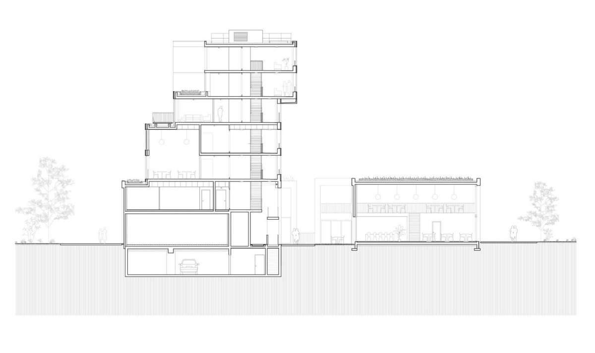Vysokoškolské koleje Résidence Palaiseau ve Francii, studio 51N4E a Bourbouze & Graindorge