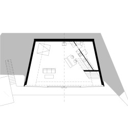 Rodinný dům Pernek, ksa_studeny: Půdorys 1.NP