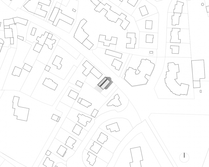 2A Design, Flying Box Villa, situace – foto