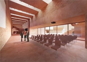 Budova Centrálních polytechnických dílen a Galerie města Pardubic od studia Šépka architekti - interiér galerie