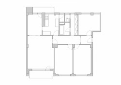 Byt se zelenou stěnou, původní půdorys, Ti architekti