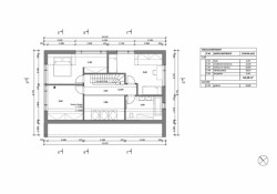 Rodinný dům Veterná Poruba, půdorys 2NP, Prodesi/Domesi