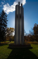 Výdech z podzemního komplexu na pražském Klárově