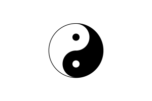 Symbol jin a jang je známým symbolem harmonie sil. Podobně by měla vypadat i spolupráce inženýrů a architektů. Ač jdou jejich zájmy mnohdy proti sobě, pouze jejich rovnováhou vznikne harmonický celek. Zároveň ale práce inženýra v sobě nese kus architektury a práce architekta kus inženýrství – foto