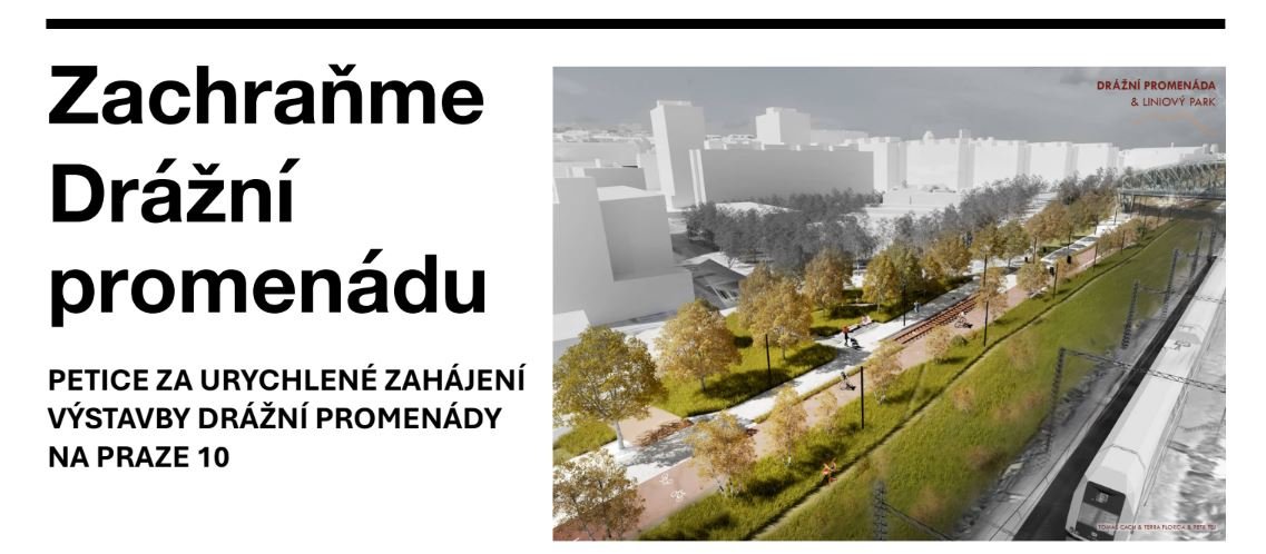 Petice Zachraňme Drážní promenádu