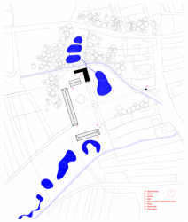 PROKŠ PŘIKRYL ARCHITEKTI, Zázemí biotopu v Honěticích u Kroměříže, situace (2013) – foto