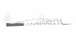 Administrativní budova ve Strančicích, jižní pohled, Architektura s.r.o.