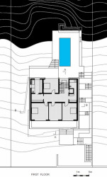 Najjar & Najjar, luxusní přestavba vily ze 60. let, 2.NP, výkres