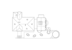 Přístavba ke školce Montessori v Jablonci nad Nisou, Mjölk architekti: Půdorys střecha