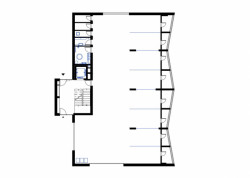 Bytový dům Corso Beroun, půdorys přízemí, ov-a