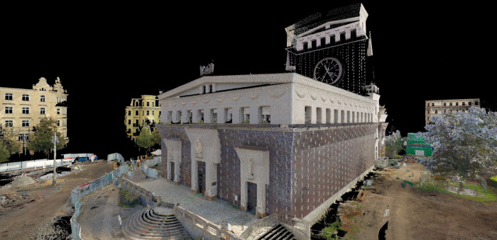 Kostel Nejsvětějšího Srdce Páně v mračně bodů