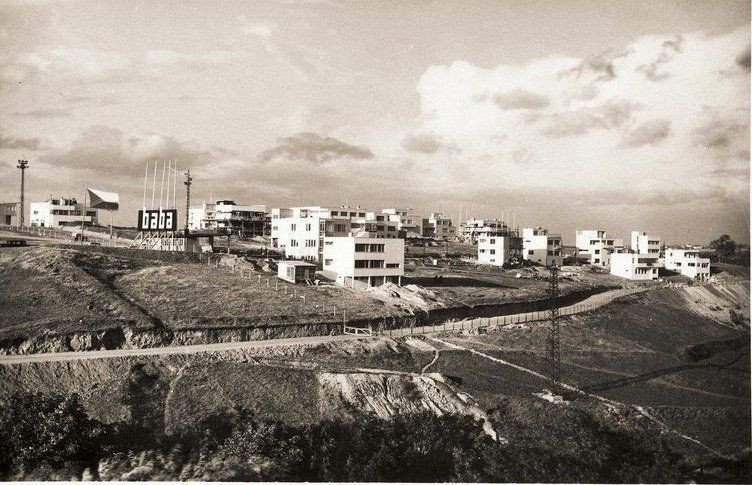 dobová fotografie funkcionalistické kolonie Baba v Praze, 1928-32, foto