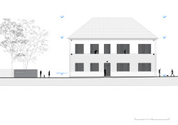 Rekonstrukce mateřské školy Polánka, ateliér CL3: Pohled severovýchod