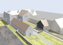 Úprava bývalé fary ve Chvalšinách na zařízení pro  pobyty osob s poruchami autistického spektra, 4DS - vizualizace