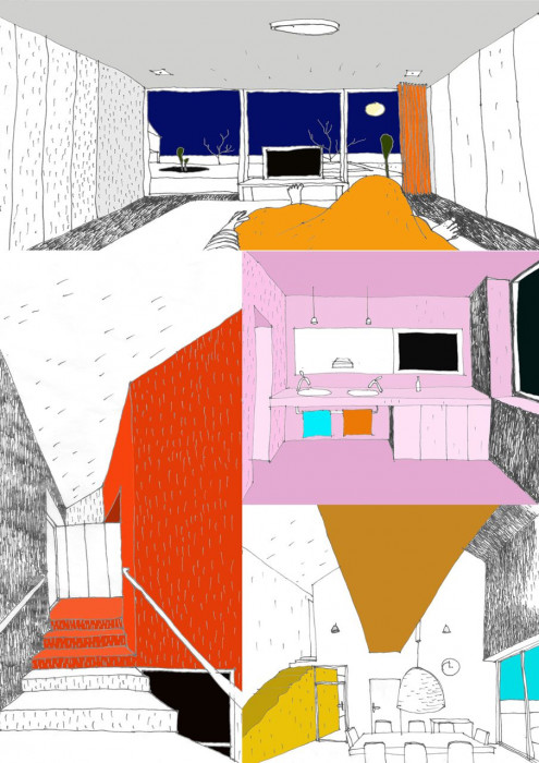 ZETTE atelier, RD Mikulovice I, skica – foto