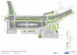 Multimodální uzel veřejné dopravy v Pardubicích, situace, Med Pavlík architekti s.r.o.