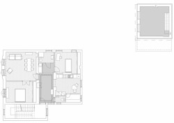 Villa Kovács, půdorys 2NP, Jaro Krobot, Ivo Flimmel