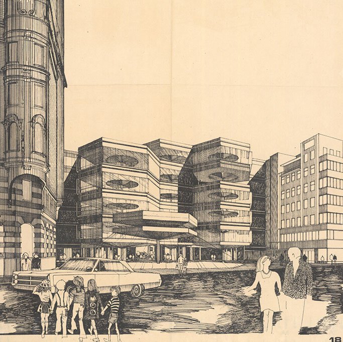Západní architektura, oblečení i automobily.