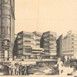 Západní architektura, oblečení i automobily. 