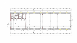 3+1 architekti, Revitalizace hospodářského dvora JACER, konírna, půdorys 1. NP – foto