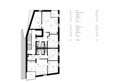 Společenské centrum Sedlčany, A8000, půdorys 3NP