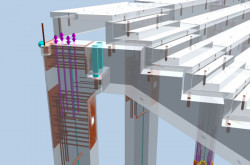 Košická fotbalová aréna, ADIF s.r.o., HESCON s.r.o. - práce s 3D modelem v programu Allplan