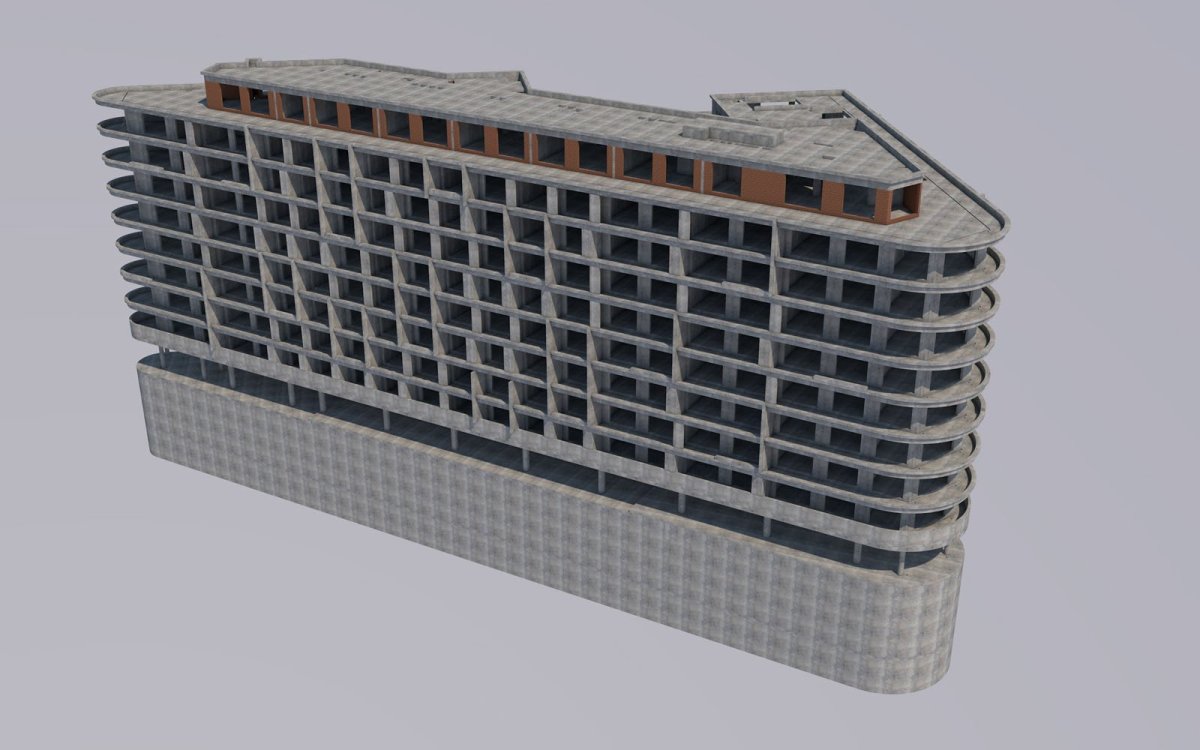 Polyfunkční dům Harfa Design Residence, výstupy z programu Allplan