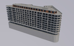 Polyfunkční dům Harfa Design Residence, výstupy z programu Allplan