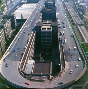 Historická fotografie testovací dráhy z roku 1966