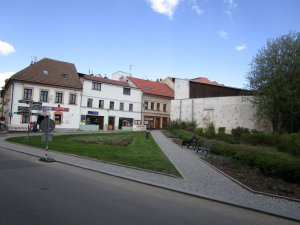Soutěž na návrh knihovny v České Lípě, zadané území,