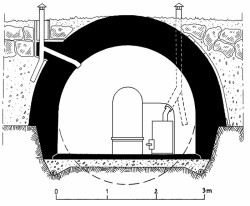 Idealizovaný řez bunkrem, Ivo Vondrovský,