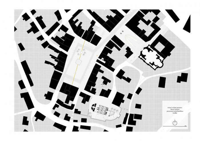 Jiří Lukáš, Centrum Jablonného v Podještědí, situace centrální části města – foto